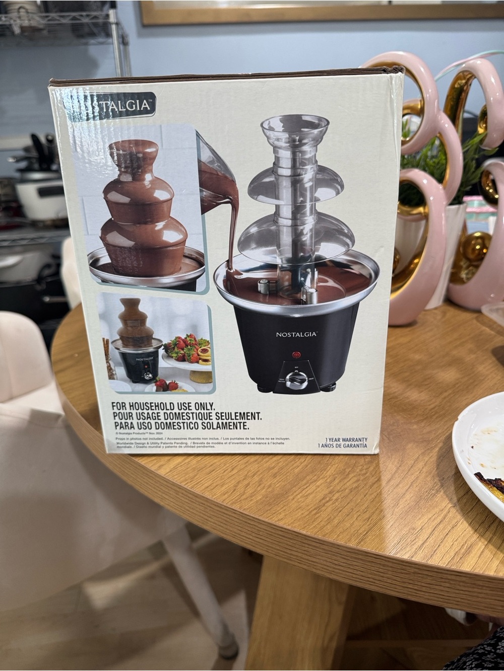 Nostalgia Black and Silver Chocolate Fountain